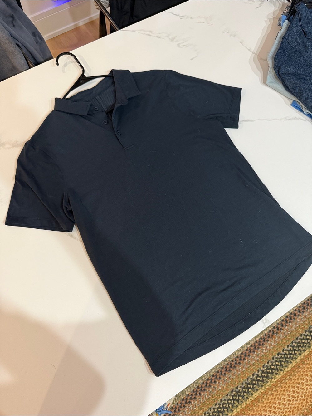 lululemon athletica Men's Navy Blue Performance Polo